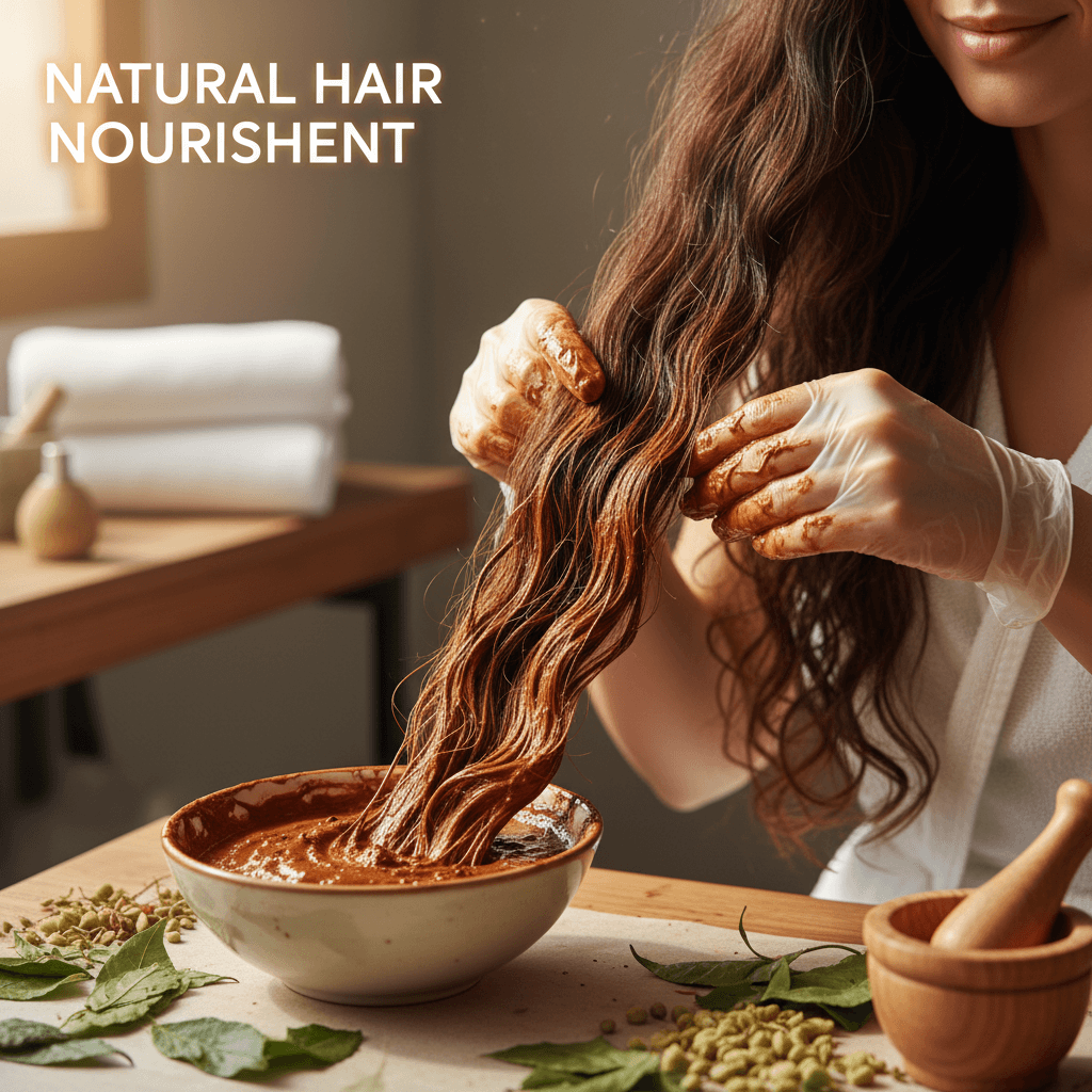 Henna service with rich natural color