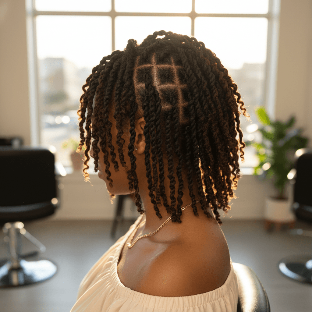 Loc retwist service showing detailed sectioning and maintenance